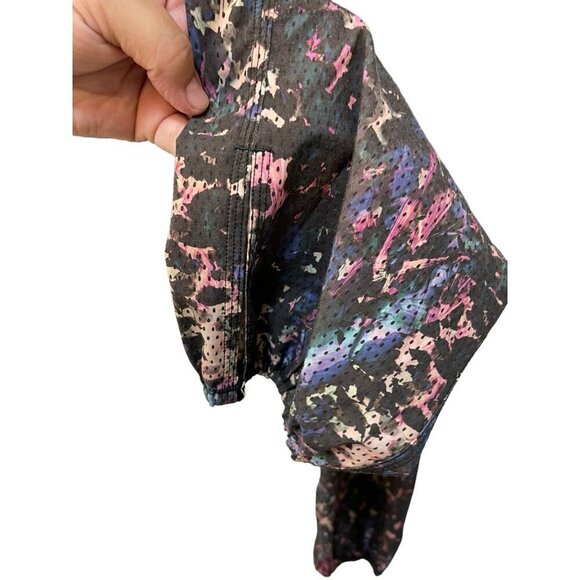 Lululemon Om Pant Crop Floral Sport Black Multicolor Black Jogger Yoga Active 8 - Picture 3 of 6